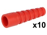 Manşon RG58 Roşu pentru Mufe BNC (Set 10 Buc)