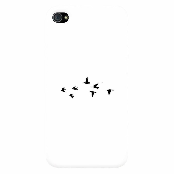 Husa silicon pentru Apple Iphone 4 / 4S, Birds