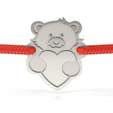 Bratara Argint 925 Snur Love Little Bear Atcom, 12mm, Fara Pietre, Cutie Cadou - Bijuterii Argint Femei