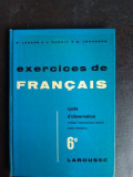 Exercises de francais, cycle d&#039;observation - R. Lagane