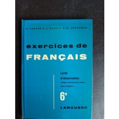 Exercises de francais, cycle d&#039;observation - R. Lagane