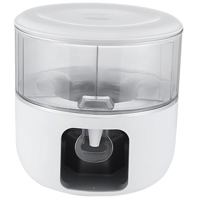 Dozator de apa Flippy, 3 compartimente rotative, capacitate mare de 3l, alb foto