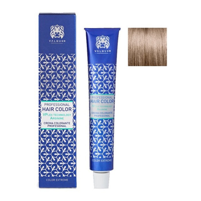 Blond deschis nisipiu 10.7 - Vopsea de par cu plex si arginina Valquer 60g