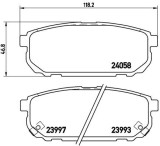 Set placute frana BREMBO P30023