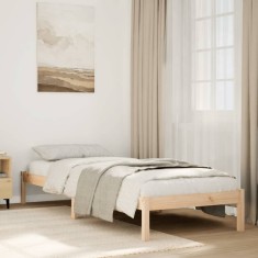 vidaXL Cadru de pat foarte lung fără saltea, 90x220 cm, lemn masiv pin 852416
