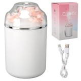Umidificator Aromaterapie RD-E283 &ldquo;Immortal Flower Glow&rdquo; &ndash; 280ml, USB, Lumină Caldă &amp; Efect RGB, Difuzor Silențios cu Uleiuri Esențiale