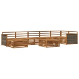 vidaXL Set de canapele de exterior 8 pcs natural 3383647