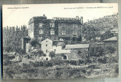 AD 57 C. P. VECHE - ENVIRONS DE FLORAC - CHATEAU DE MONTVAILLANT -FRANTA -1916 ? foto
