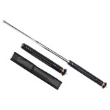 Cumpara ieftin Baston telescopic pliabil, ciocan geamuri detasabil, 65,5 cm, husa cordura, argintiu