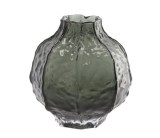 Vaza flori sticla gri petrol 16,5 x 18 cm