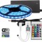 Banda cu leduri de interior Wireless Light Strip LED RGB TarTek T15, 15m, control inteligent WIFI si telecomanda