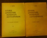 N. Iorga Istoria literaturii romanesti contemporane vol. 1-2, ed. princeps