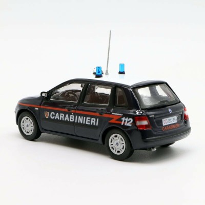 Macheta metal 2001 Fiat Stilo 1.9 jtd *Carabinieri*, blue scara 1/43 foto