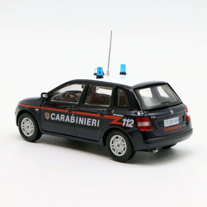 Macheta metal 2001 Fiat Stilo 1.9 jtd *Carabinieri*, blue scara 1/43