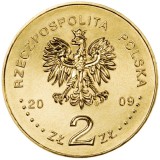 POLONIA 2 ZLOTI / ZLOTE 2009 , 65 th Anniversary of the Warsaw Uprising , XF+/ a UNC , KM 687