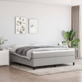 Gossi cadru de pat, gri deschis, 160x200 cm, material textil