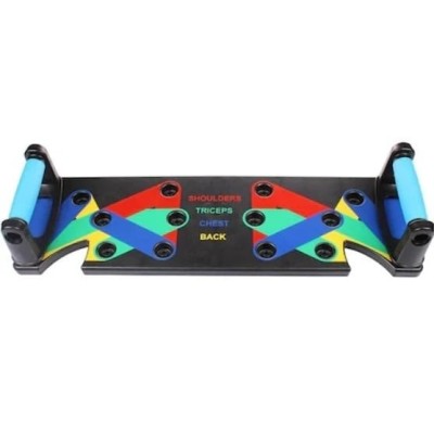 Placa pentru flotari cu manere FOXMAG24, piept, umeri, spate, triceps, multicolora foto