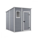 Căsuță de grădină din plastic Manor 6x6 gri