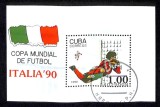 Coliță Cuba 1990 &ndash; Campionatul Mondial de Fotbal Italia '90 &ndash; Portar &ndash; Ștampilată CTO