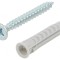 Plastic Anchor with Screw 6mm 50pcs