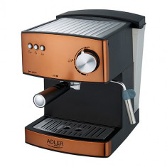 Espressor profesional ADLER AD 4404, 850W, 15 bar, 1.6l, Aramiu foto