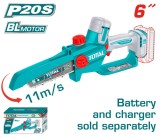 TOTAL - MINI DRUJBA - 6"- LI-ION - 20V (NU INCLUDE ACUMULATOR SI INCARCATOR)