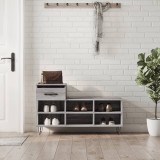 vidaXL Pantofar, gri sonoma, 102x36x60 cm, lemn prelucrat