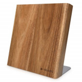 Suport magnetic pentru cutite din lemn de salcam, 23 x 22.5 cm, 47366.01.1, Navaris