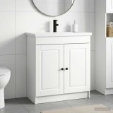 Cumpara ieftin Set de mobilier pentru baie Alb foarte lucios