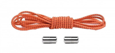 Orange - Sireturi elastice inteligente, functie NO TOUCH, Capsula Metalica, 3MM, MODERATE, SIRETILA foto