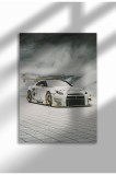 Poster p&acirc;nză ne&icirc;nrămat cu supermașină - Imprimare digitală - GT-R GT3 02 | A4 (21 x 29.7 cm)