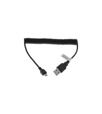Cablu de Date Spiral Micro-USB Negru foto