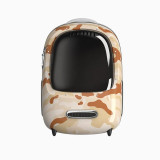 Rucsac cu hublou PETKIT Cat Travel Bag 2, Ventilare, Sistem iluminare,Desert Camo