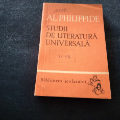 AL PHILIPPIDE - STUDII DE LITERATURA UNIVERSALA
