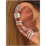 Cumpara ieftin Set 5 Cercei Ajustabili, Argintii - 633563