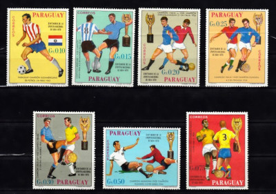 A11 S2 9 - Timbre foarte vechi - Paraguay - fotbal foto