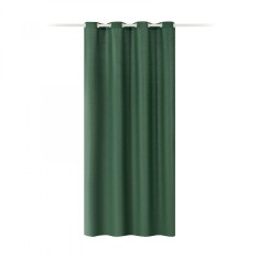 Draperie Elfie Opac cu inele Jemidi, 140 x 245 cm, Verde, Poliester, 55279.80.01