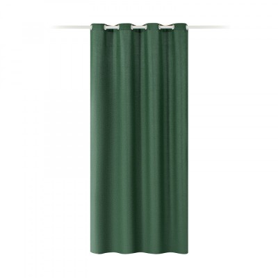 Draperie Elfie Opac cu inele Jemidi, 140 x 245 cm, Verde, Poliester, 55279.80.01 foto