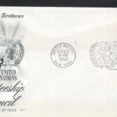 UN New York 1959 UN council Mi.80 FDC UN.235