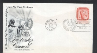 UN New York 1959 UN council Mi.80 FDC UN.235 foto