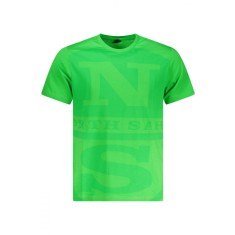North Sails Tricou barbati, cu imprimeu cu logo, Regular fit, Verde deschis, S