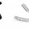Set profesional sablon/pieptene contur barba negru + Brici profesional