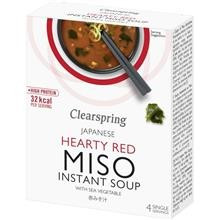 Instant Supa Miso Rosu cu Alge Clearspring 40gr Cod: 5021554985495 foto