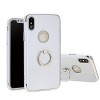 Husa iPhone X Argintie 3in1 Luxury Ring MyStyle, Protectie Completa Anti-soc, Anti-zgarieturi, PC