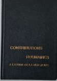 Contributions roumaines a l&#039;etude de la Mer Noire