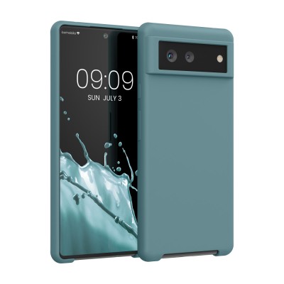 Husa Kwmobile pentru Google Pixel 6, Verde inchis, Silicon, KWM000013EZ058C foto