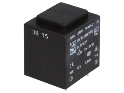 Transformator &amp;icirc;ncapsulat 3,4VA 230V AC foto