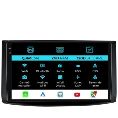 Navigatie Dedicata Chevrolet Aveo (2002-2011), 9Inch, 2Gb Ram, 32Gb Stocare, Carplay