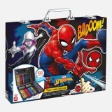 Trusa Deluxe de Colorat Spiderman cu 100 Accesorii Multicolor, CMCLASS