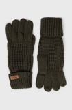 Barbour manusi Saltburn femei, culoarea verde